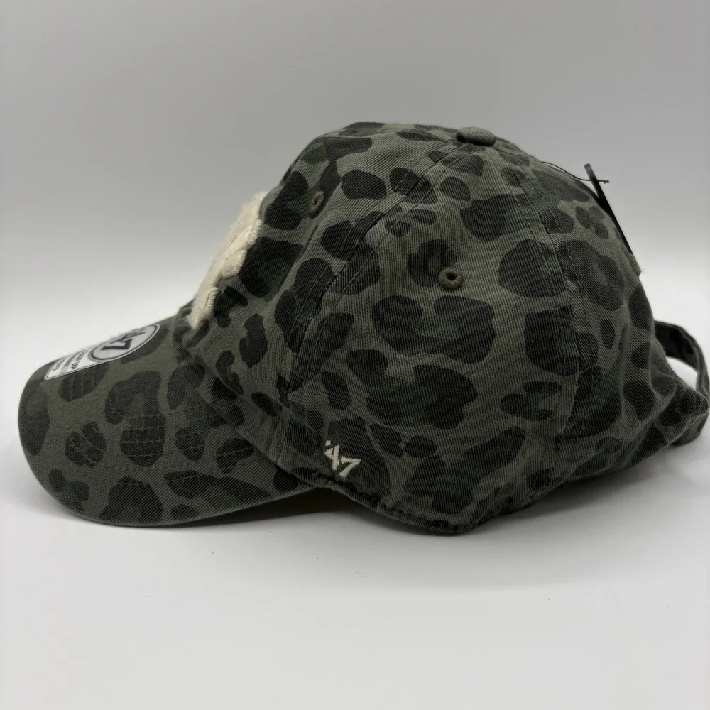 North Carolina Tar Heels Womens Hat 47 Brand UNC Cap Strap Back Leopard NCAA NEW